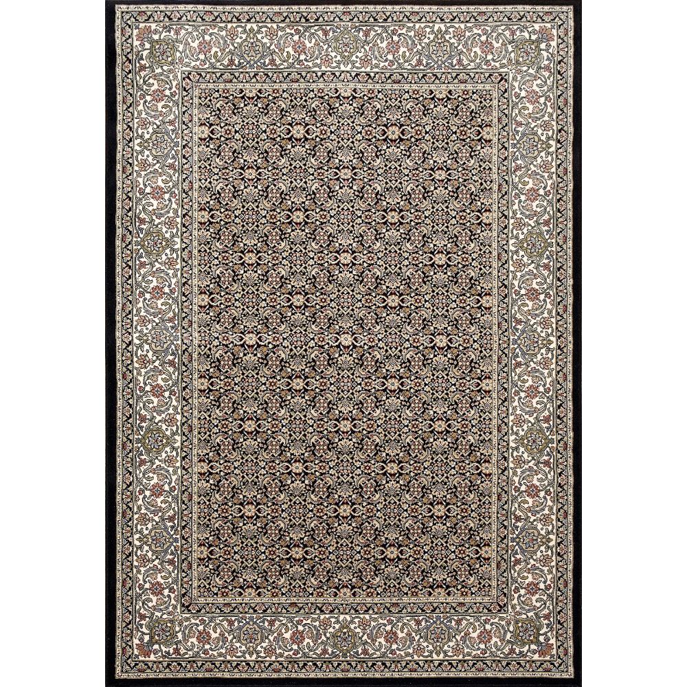 Dynamic Rugs 57011-3263 Ancient Garden 9.2 Ft. X 12.10 Ft. Rectangle Rug in Black/Ivory